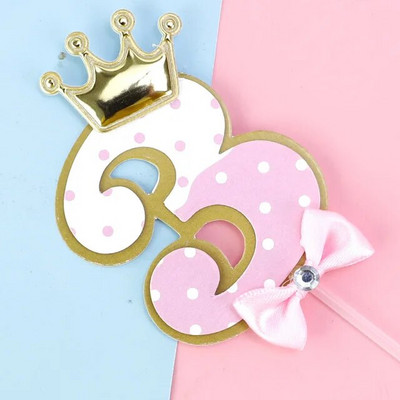 Új aranyos főnök Boldog születésnapi torta topper rajzfilm Baby Boy Cupcake Topper Baby Shower Fiúk Gyerekek születésnapi tortadíszek