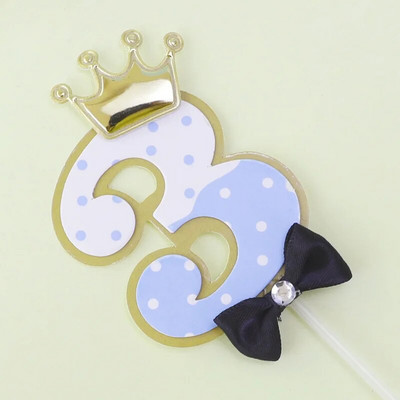 Új aranyos főnök Boldog születésnapi torta topper rajzfilm Baby Boy Cupcake Topper Baby Shower Fiúk Gyerekek születésnapi tortadíszek