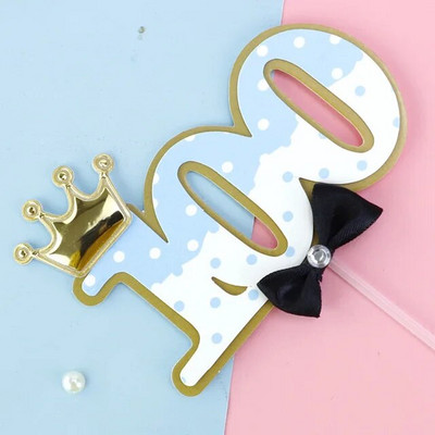 Új aranyos főnök Boldog születésnapi torta topper rajzfilm Baby Boy Cupcake Topper Baby Shower Fiúk Gyerekek születésnapi tortadíszek