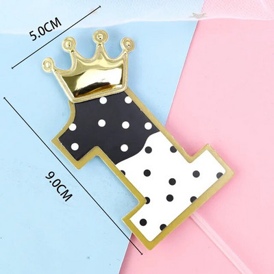 Új aranyos főnök Boldog születésnapi torta topper rajzfilm Baby Boy Cupcake Topper Baby Shower Fiúk Gyerekek születésnapi tortadíszek