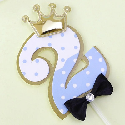 Új aranyos főnök Boldog születésnapi torta topper rajzfilm Baby Boy Cupcake Topper Baby Shower Fiúk Gyerekek születésnapi tortadíszek