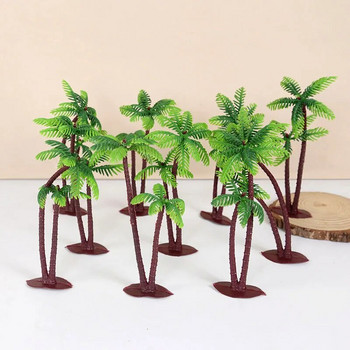 5/10 τμχ Coconut Tree Cake Toppers Green Palm Tree Cupcake Topper For Hawaiian Tropical Baby Shower Kids Birthday Party Decoration