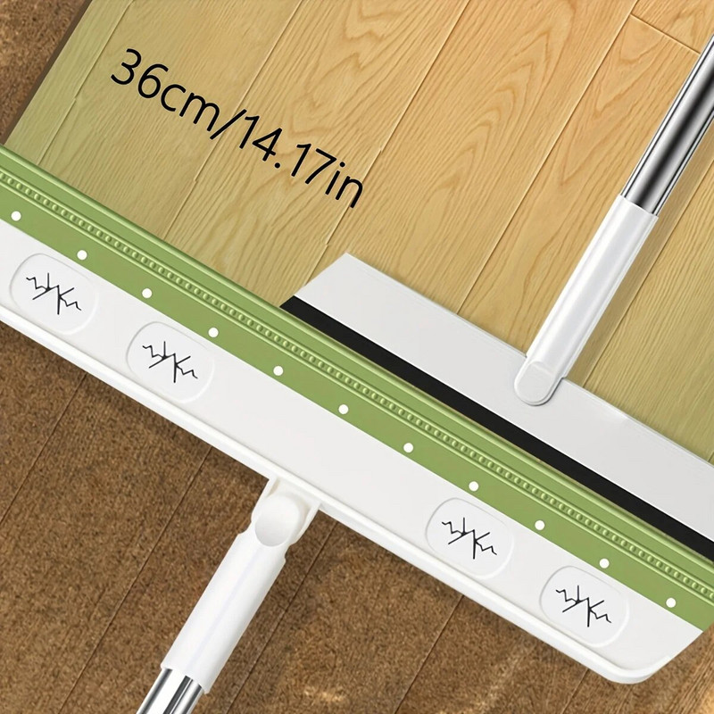 1 kom. Strugač za metlu bez prašine - Crni silikonski brisač za WC, kupaonsko staklo i još mnogo toga - Jednostavan za čišćenje i upotrebu