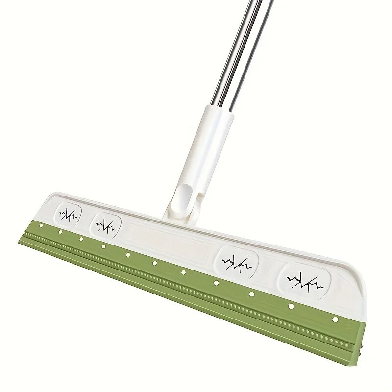 1 kom. Strugač za metlu bez prašine - Crni silikonski brisač za WC, kupaonsko staklo i još mnogo toga - Jednostavan za čišćenje i upotrebu