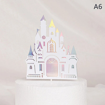 Kastélyhercegnő tortafestő esküvői sütéshez szükséges kellékekhez parti dekoráció akril Valentin-napi évforduló baba szerelem ajándék torta zászló