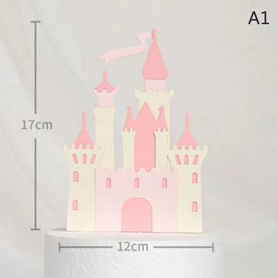 Kastélyhercegnő tortafestő esküvői sütéshez szükséges kellékekhez parti dekoráció akril Valentin-napi évforduló baba szerelem ajándék torta zászló