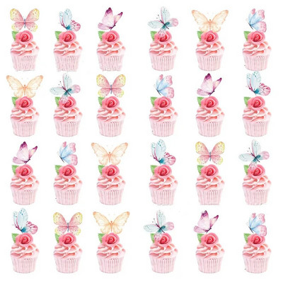 3D liblikaga sünnipäevakoogi magustoidukaunistus Õõnes läikiv paberist liblikaga koogitops Õnnejumalanna tüdrukute sünnipäevapeo kujundus