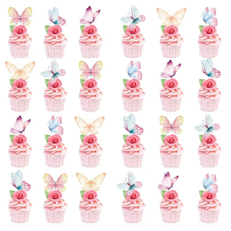 3D liblikaga sünnipäevakoogi magustoidukaunistus Õõnes läikiv paberist liblikaga koogitops Õnnejumalanna tüdrukute sünnipäevapeo kujundus