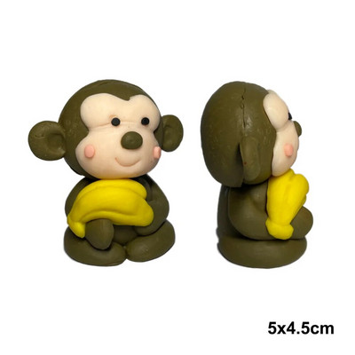 Metsa džungli loom pesukaru ahv siil jänes rebane koogi kaunistus kiik seen Metsapuu tara sünnipäeva tordi dekoratsioon