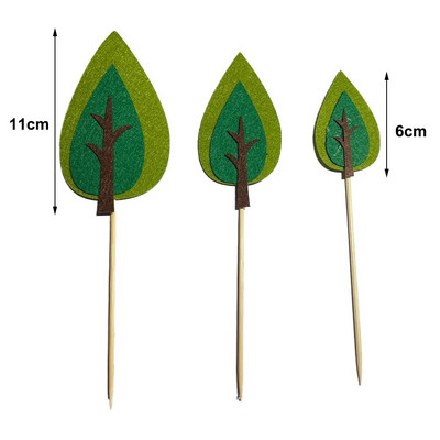 Metsa džungli loom pesukaru ahv siil jänes rebane koogi kaunistus kiik seen Metsapuu tara sünnipäeva tordi dekoratsioon