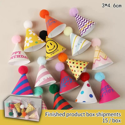 3db/szett Smile EVA Születésnapi torta Babazuhany Esküvői Party Cupcake Topper gyerekeknek Fiú szülinapi torta dekorációs ajándékok