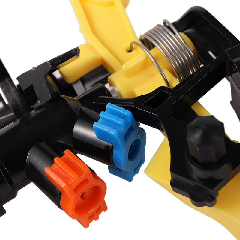 Dupla kimenetű, ütős billenő locsoló fúvóka 360 fokos forgósugaras mezőgazdasági kerti öntözőszórók 1/2"-os apa menet