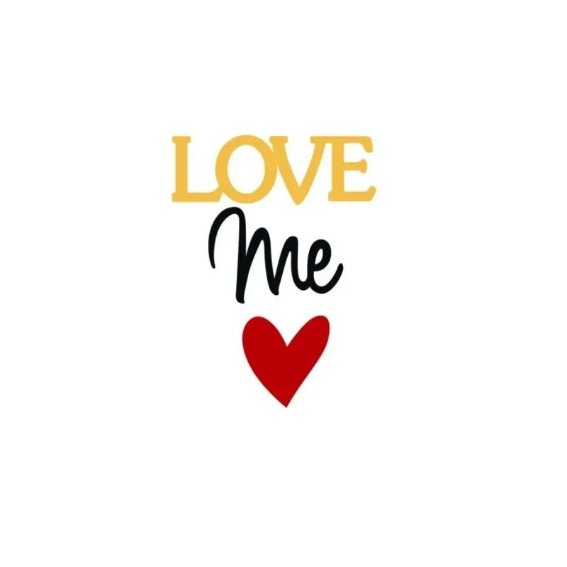 Decor acrilic romantic LOVE ME Heart Cake Topper Ziua Îndrăgostiților Instrumente pentru decorarea nunții mamei