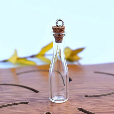 1/2X miniveinipudel klaasist soovipudelid armsad korgist pudelid väikesed pudelid kingituseks pisikesed purgid viaalid nukumaja mänguasjadekoratsioon