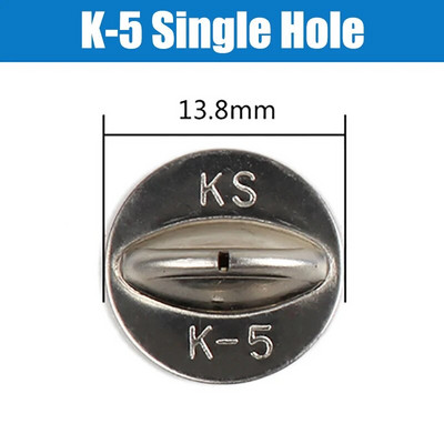 Mezőgazdasági 0,3-0,5 mm-es kimenet cserélhető szórólap nagynyomású szórópisztoly fúvóka rozsdamentes acél növényvédő szerelvények