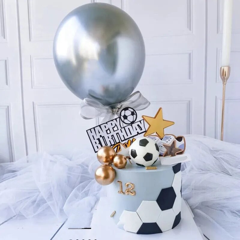 Labdarúgás Kosárlabda Tortafestő fiú boldog születésnapot tortafestő babák zuhany születésnapi parti dekoráció fiú sport tematikus parti kellék