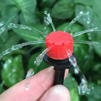 Ρυθμιζόμενος ψεκαστήρας άρδευσης 1/4 ίντσας εκπομπός Gushing Dripper Micro Drip Irrigation Sprinkler για σύστημα ποτίσματος