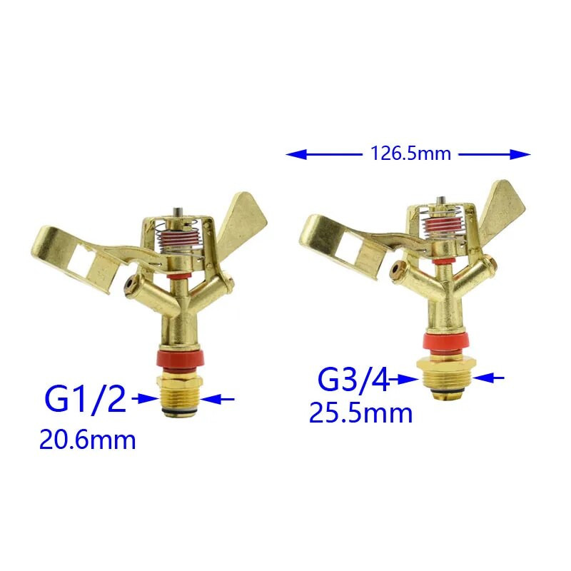 1/2 3/4 inča muška legura cinka, rotirajuća klackalica, mlaznica za prskanje vode od 360 stupnjeva, prskalica za navodnjavanje vrta, 1 kom.