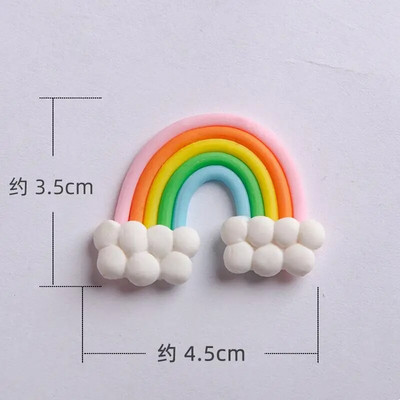 Smiley Cloud Rainbow Cake Topper Decor Sünnipäevatort Baby Shower Tüdruk Ristib Palju õnne sünnipäevaks koogipea pulmatort