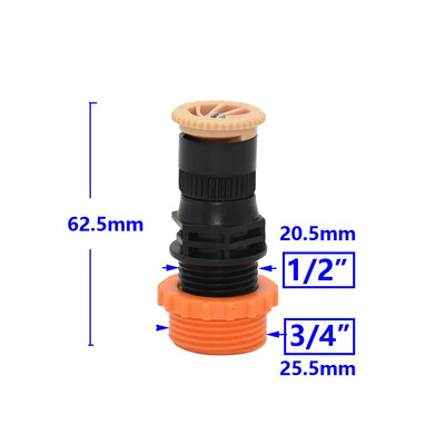 360°-os kerti locsoló forgó öntöző öntözőrendszer automatikus permetező fúvóka mezőgazdasági gyepüzemi üvegházhoz