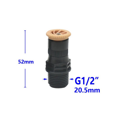 360°-os kerti locsoló forgó öntöző öntözőrendszer automatikus permetező fúvóka mezőgazdasági gyepüzemi üvegházhoz