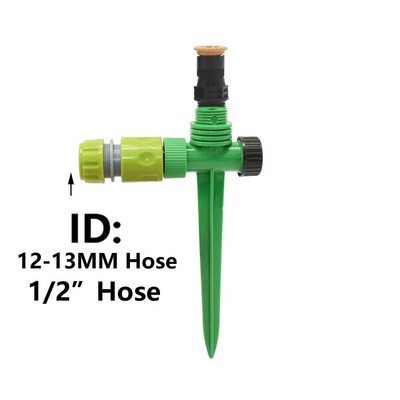 360°-os kerti locsoló forgó öntöző öntözőrendszer automatikus permetező fúvóka mezőgazdasági gyepüzemi üvegházhoz