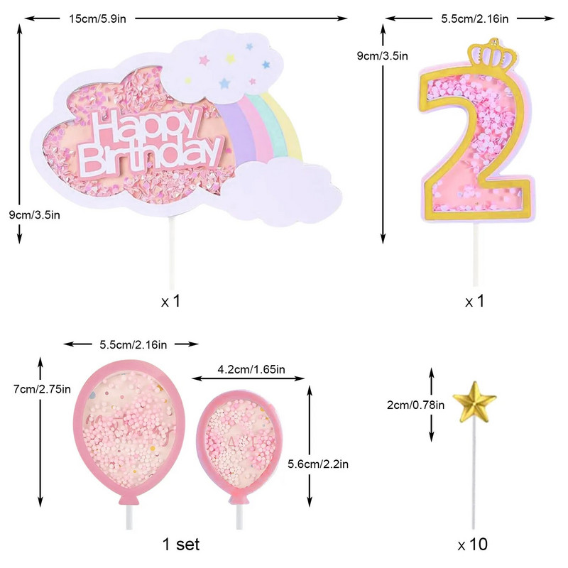 Ozdoba na tortu k druhým narodeninám, zlatá, pre druhé narodeniny, dekoračné potreby na ozdôbku na tortu Smash, dekorácia na tortu k dvojročným narodeninám.
