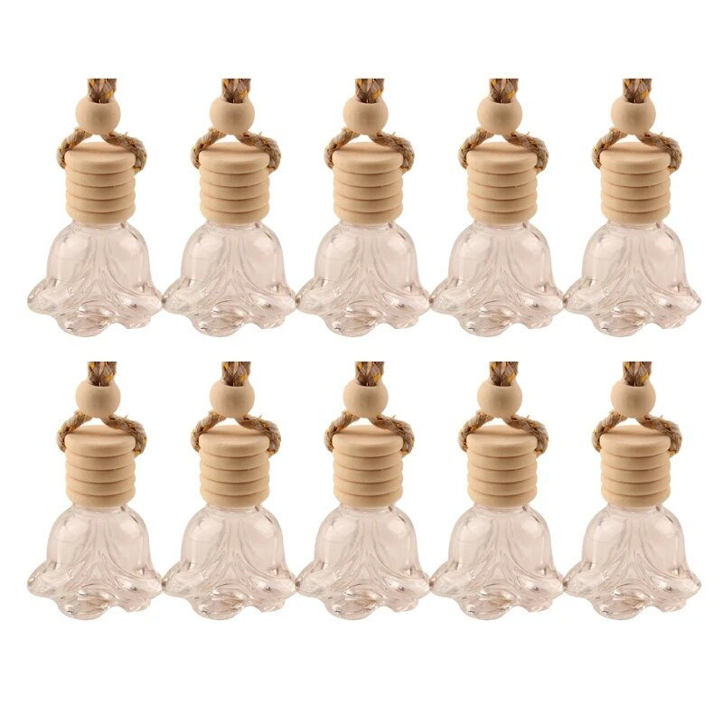 Y1UB 10 tk auto rippuv klaaspudel, tühi korduvtäidetav difuusor