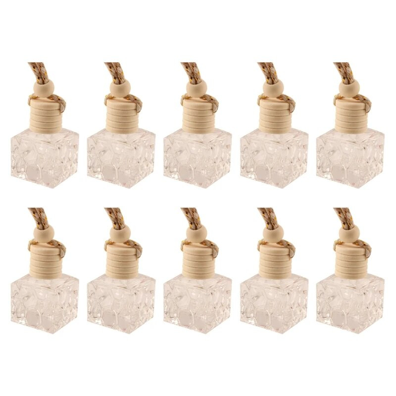 Y1UB 10 tk auto rippuv klaaspudel, tühi korduvtäidetav difuusor