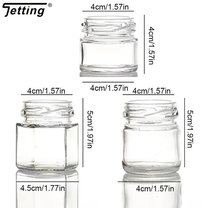 2 db-os Mini üveg mézesedény készlet Kis mézesedény mézesedény fedéllel babaajándékokhoz esküvőkhöz és bulikhoz Mézesüveg