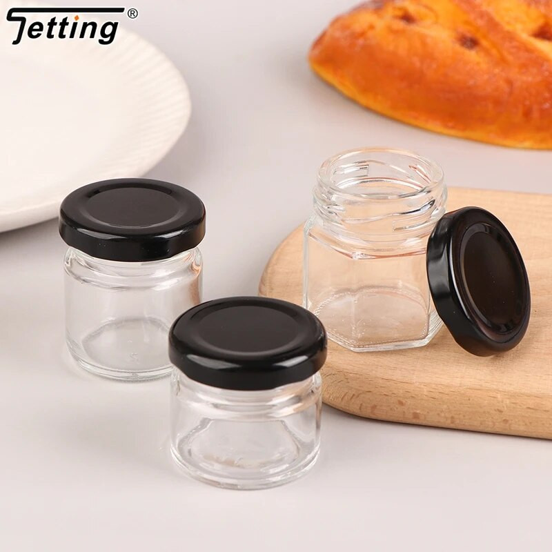 2 db-os Mini üveg mézesedény készlet Kis mézesedény mézesedény fedéllel babaajándékokhoz esküvőkhöz és bulikhoz Mézesüveg