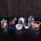 1x armas vanaaegne portselanist lillepott, klaasvaaspurgipudel 1:12 mõõtkavaga käsitööna valmistatud nukumaja miniatuursed nukumaja aksessuaarid