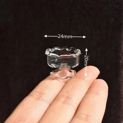 1x armas vanaaegne portselanist lillepott, klaasvaaspurgipudel 1:12 mõõtkavaga käsitööna valmistatud nukumaja miniatuursed nukumaja aksessuaarid