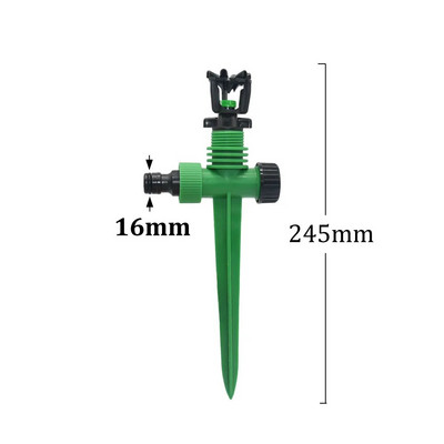 Besisukantis sodo vejos purkštuvas 1/2 colio vyriškas sriegio barstymo antgalis 360 laipsnių automatinis besisukantis laistymo laistymo purkštuvas
