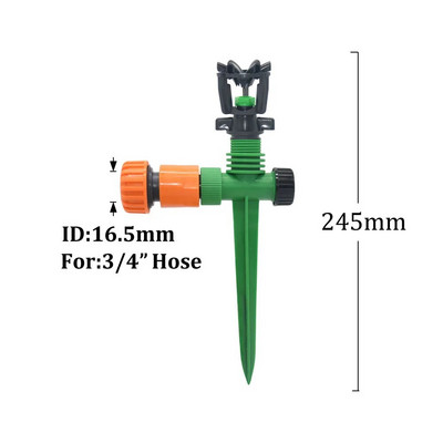 Besisukantis sodo vejos purkštuvas 1/2 colio vyriškas sriegio barstymo antgalis 360 laipsnių automatinis besisukantis laistymo laistymo purkštuvas