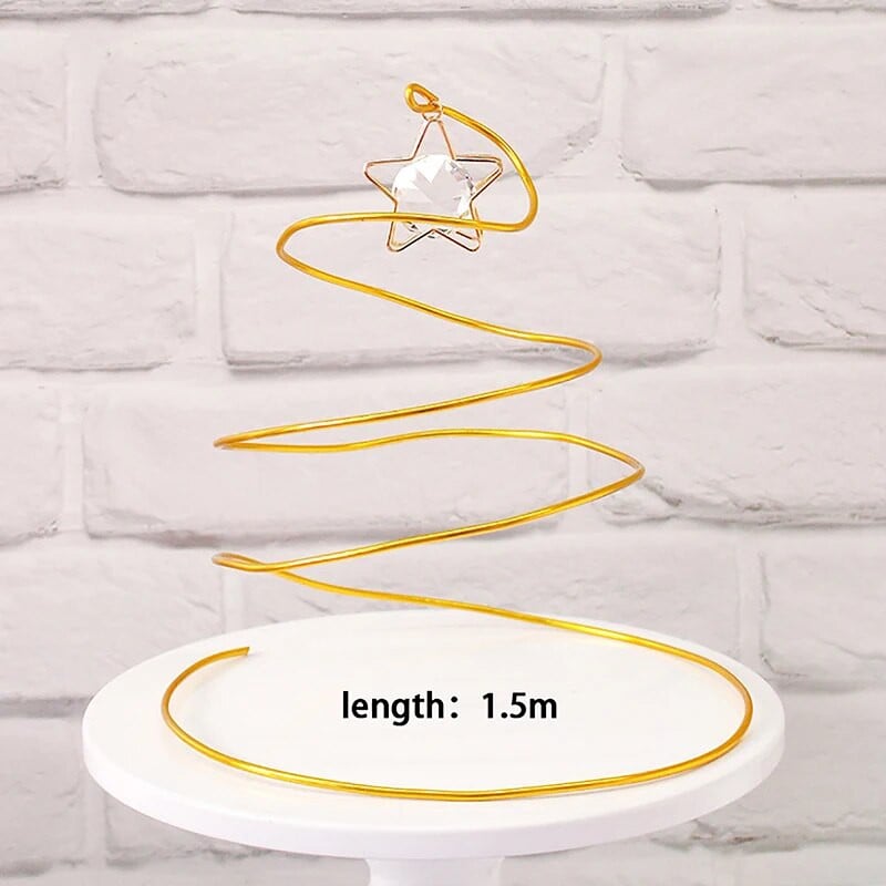 1 buc Tort decorat cu auriu, argintiu, cristal, stele, cercuri, copaci dorințe, ornamente pentru rochii, suport pentru tort, cadru, decorare