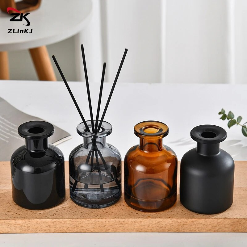 50 ml-es otthoni illat diffúzor flakon party ajándékok üveg anyag tartály náddiffúzor illóolaj palack olaj diffúzor pálcikák