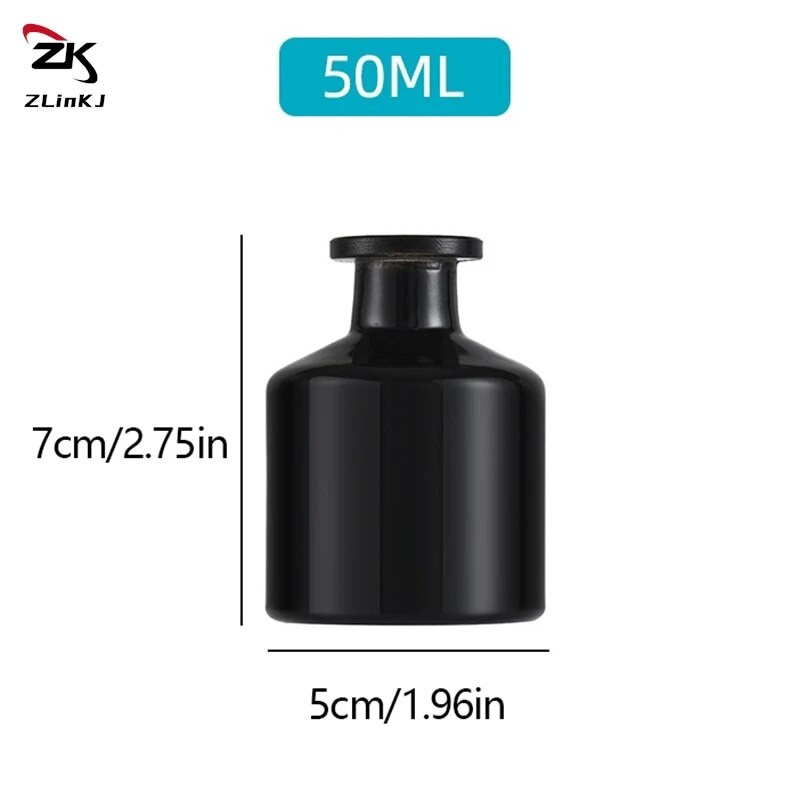 50 ml-es otthoni illat diffúzor flakon party ajándékok üveg anyag tartály náddiffúzor illóolaj palack olaj diffúzor pálcikák