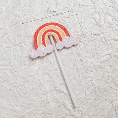 Torditops liblikas vikerkaar päike Palju õnne sünnipäevaks Pulmad Printsess Lastepidu Tassikoogitopsid Baby Shower Küpsetamine Magustoidukaunistus