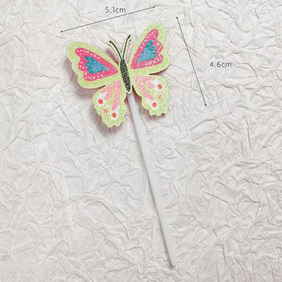 Torditops liblikas vikerkaar päike Palju õnne sünnipäevaks Pulmad Printsess Lastepidu Tassikoogitopsid Baby Shower Küpsetamine Magustoidukaunistus