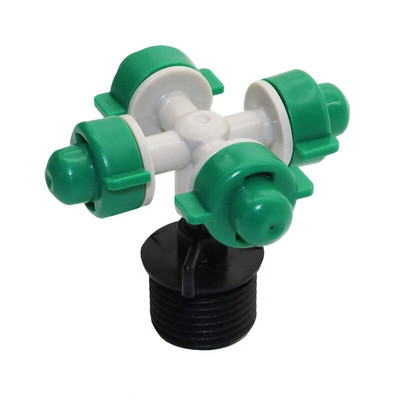 1/2" ristpihustusotsik koos keermestatud liitmikuga Põllumajandus Kasvuhoonevihmut Kastmine Veeudu 2 tk