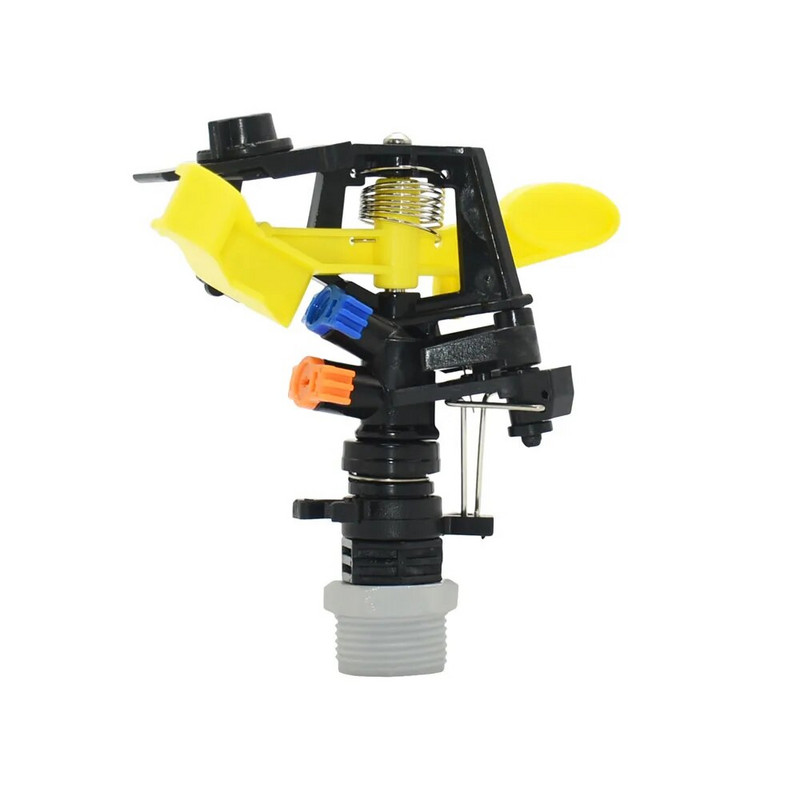 Mlazne prskalice s rotirajućim mlazom od 360 stupnjeva, dvostruke izlazne mlaznice za klackanje, 3/4" muški ženski navoj, vrtne poljoprivredne prskalice za navodnjavanje