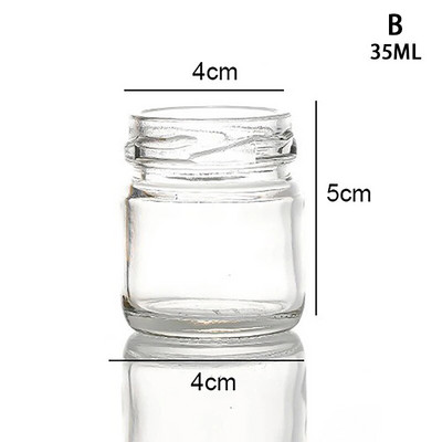 2 tk Mini klaasist meepoti komplekt Väike meepott kaanega meepott sobib beebikingitusteks pulmadeks ja pidudeks Meepurk