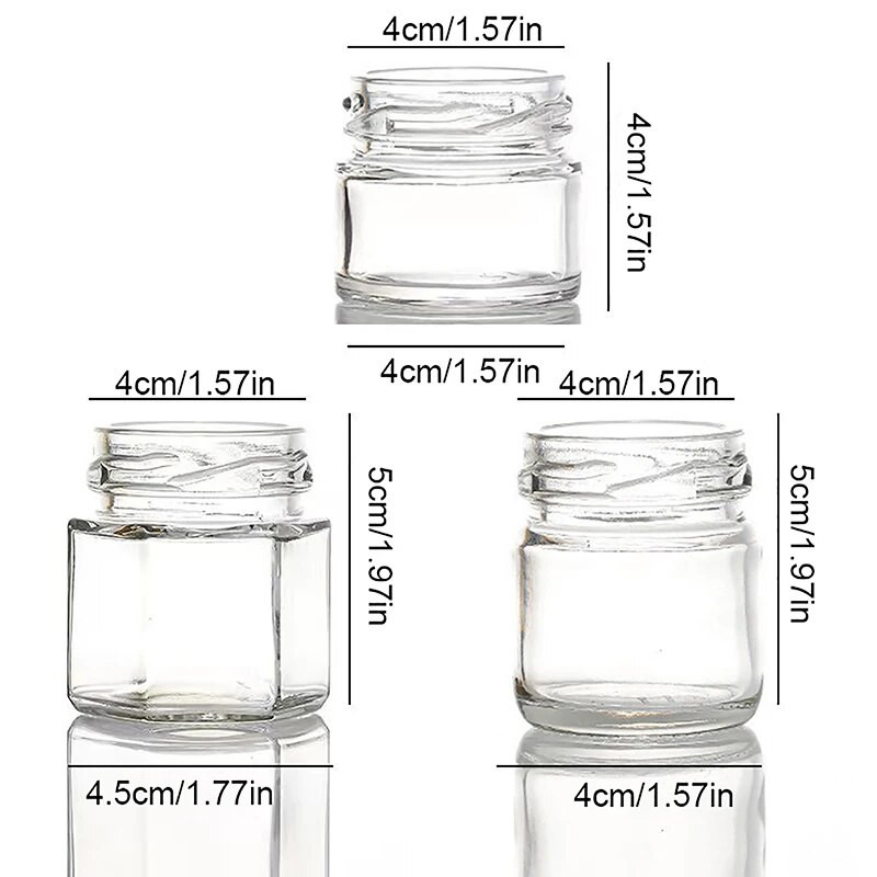 2 tk Mini klaasist meepoti komplekt Väike meepott kaanega meepott sobib beebikingitusteks pulmadeks ja pidudeks Meepurk
