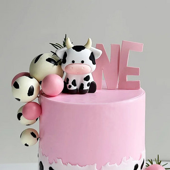 Διακόσμηση κέικ Farm Animal Farm Animal Chick Cow γουρούνι Topper Car Cake for Baby Shower Kids Birthday Party Birthday Cow theme Decoration