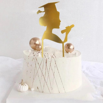 New 11Styles Graduation 2024 Party Cake Toppers Acrylic Congratulations Graduation for Students Graduation Party Cake Decoration