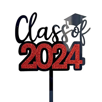Uus 11Styles Lõpupidu 2024 Peo tordikatted akrüülist Õnnitlused Koolilõpetamine õpilastele Lõpupeo tordikaunistus