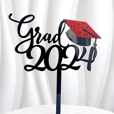 Uus 11Styles Lõpupidu 2024 Peo tordikatted akrüülist Õnnitlused Koolilõpetamine õpilastele Lõpupeo tordikaunistus