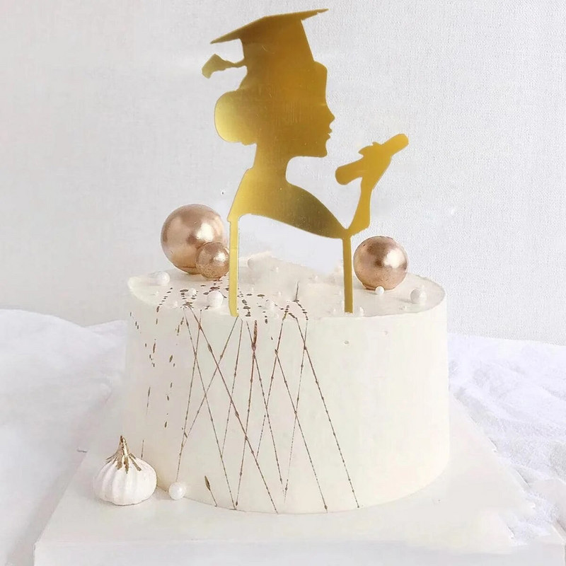 Uus 11Styles Lõpupidu 2024 Peo tordikatted akrüülist Õnnitlused Koolilõpetamine õpilastele Lõpupeo tordikaunistus