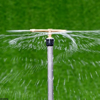 Автоматична въртяща се пръскачка с 2/3/4 рама, въртене на 360 градуса, месингови разпръсквателни глави за напояване на трева, градински аксесоари, дюза за поливане